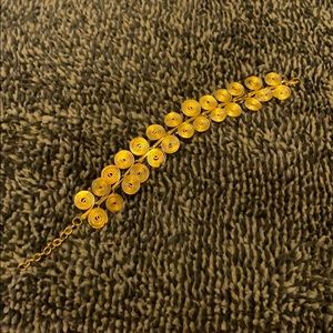 Gold/copper swirl bracelet